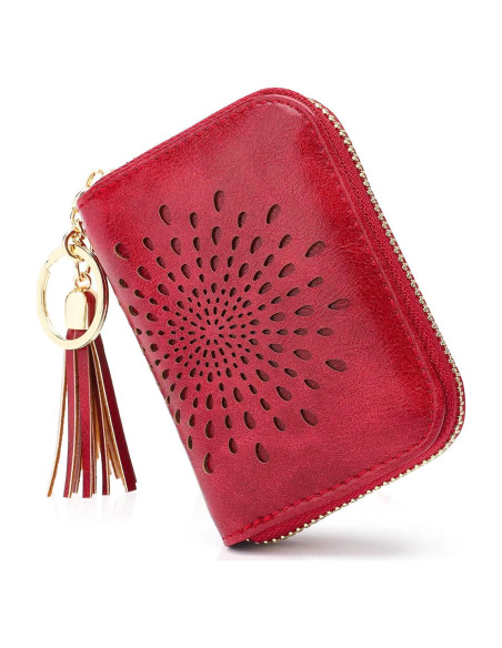 Monedero Pequeño APHISON RFID para Mujeres 1927 Rojo