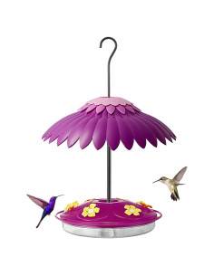 Comedero para Colibríes Beserie 16 oz con Baffle 14" Púrpura