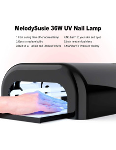 Lámpara de Uñas UV MelodySusie Pro04 36W con Temporizador 2