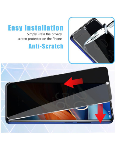 Protector de Pantalla Privado Anbzsign para TCL 50 SE 2024 - 2 Pzas