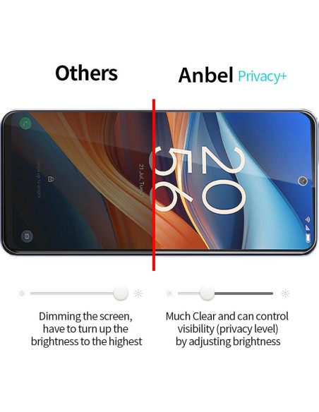 Protector de Pantalla Privado Anbzsign para TCL 50 SE 2024 - 2 Pzas Protector de Pantalla Privado Anbzsign para TCL 50 SE 2024 - 2 Pzas