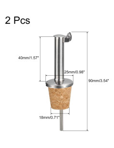Vertedores de Botellas de Acero Inoxidable uxcell - 2 Piezas 2