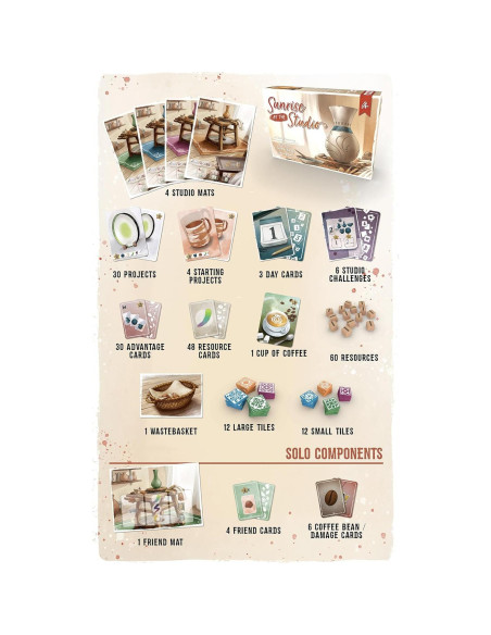 Juego de Mesa Amanecer en El Estudio - Pencil First Games