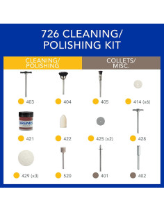 Kit de Accesorios Dremel 726-01 para Limpieza y Pulido - 20 Piezas 2