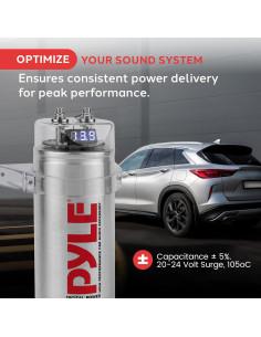 Capacitor Digital de Potencia Pyle 3.2 Faradios para Auto 2