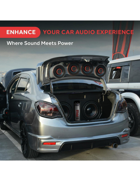 Capacitor Digital de Potencia Pyle 3.2 Faradios para Auto