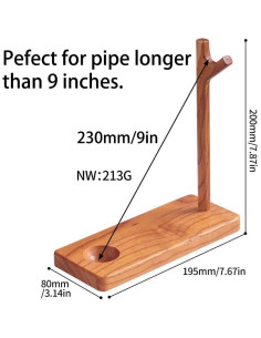 Soporte de Madera para Pipa de Tabaco Tom's Wheezes - Desmontable 2