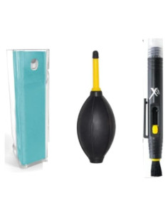 Kit de Limpieza de Cámara Acuvar - Pincel, Soplador y Cepillo