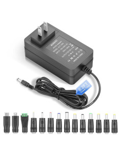 Fuente de Poder 12V 5A ALITOVE Adaptador CA 100-240V 6.2FT