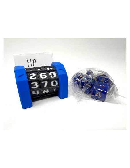 Contador de Vida MunnyGrubbers - 1 Paquete Azul - RPG y DND