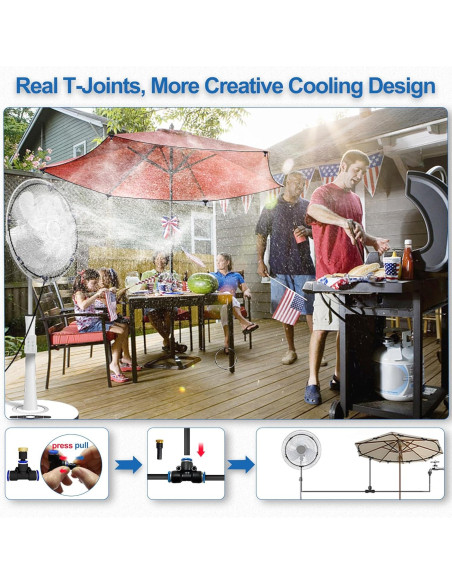 Kit de Nebulización Exterior 10.67m POCKET PANDA - Enfriamiento Jardín