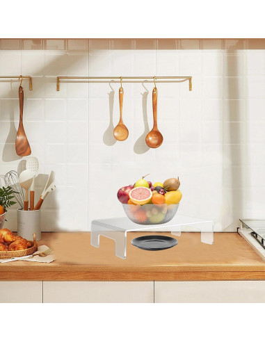 Soporte de Acrílico Transparente Jusalpha 30.48x20.32cm