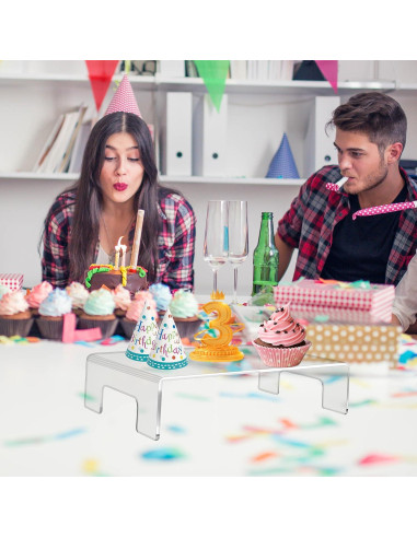 Soporte de Acrílico Transparente Jusalpha 30.48x20.32cm