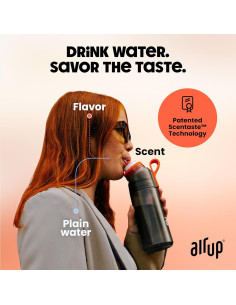 Botella de Agua Air Up 655 ml Naranja Eléctrico con 5 Cápsulas 2