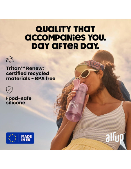 Botella de Agua Air Up 655 ml Naranja Eléctrico con 5 Cápsulas