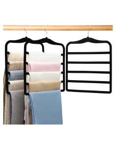 Organizador de Pantalones JUUBAOOPN - 3 Perchas de Terciopelo