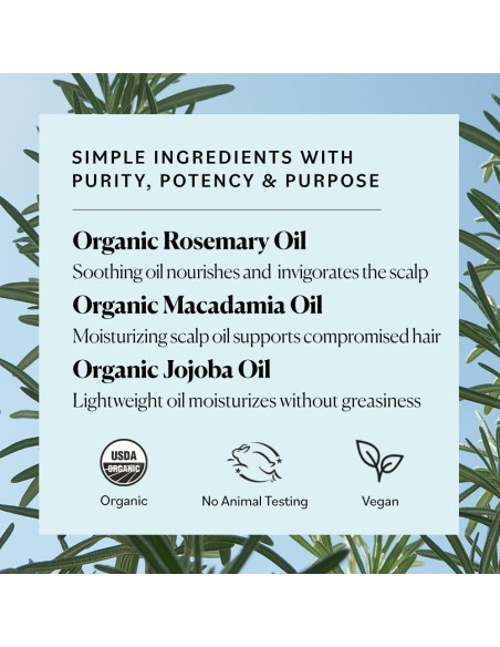 Aceite de Romero Orgánico Sky Organics 59 ml - Crecimiento Cabello