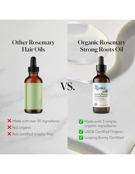 Aceite de Romero Orgánico Sky Organics 59 ml - Crecimiento Cabello