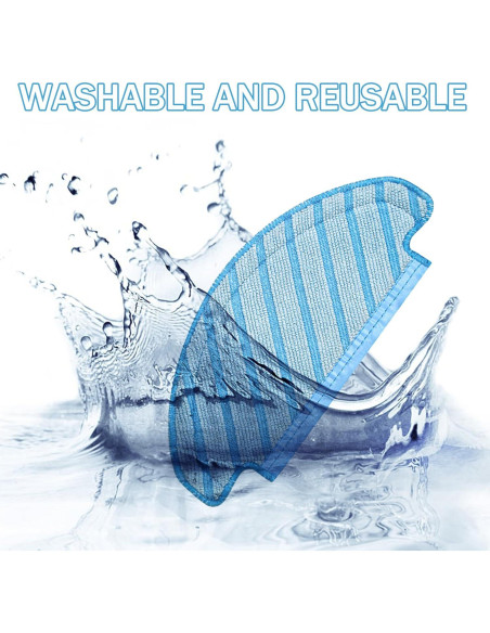 12 Paños de Mopa Lavables Unikstone para Ecovacs Deebot T8/N8