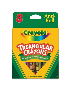 Crayones Triangulares Crayola 8 Colores - Paquete de 48