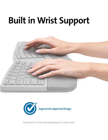 Teclado Inalámbrico Ergonómico Kensington Pro Fit K75402US - Gris