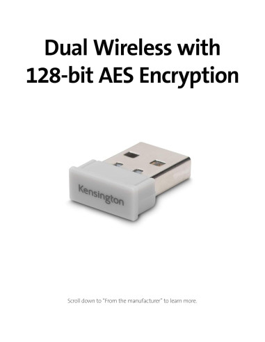 Teclado Inalámbrico Ergonómico Kensington Pro Fit K75402US - Gris