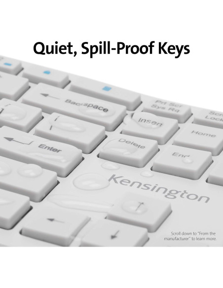 Teclado Inalámbrico Ergonómico Kensington Pro Fit K75402US - Gris