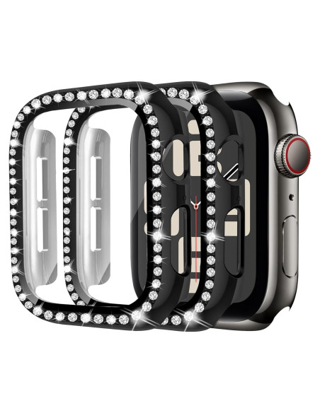 Funda Brillante MYAPULUA para Apple Watch 40mm 41mm 42mm 44mm