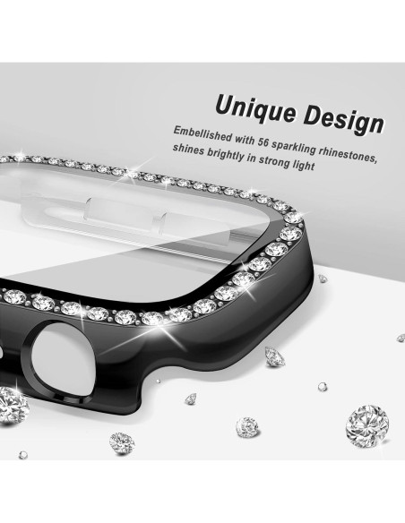 Funda Brillante MYAPULUA para Apple Watch 40mm 41mm 42mm 44mm