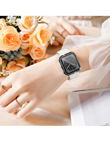 Funda Brillante MYAPULUA para Apple Watch 40mm 41mm 42mm 44mm
