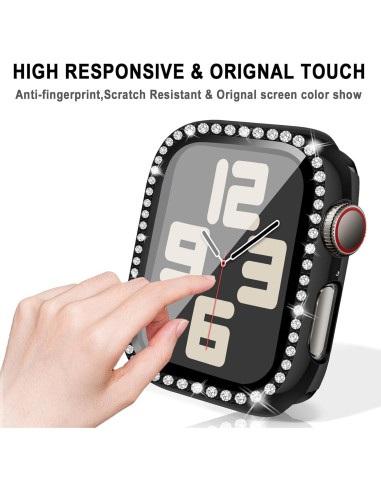Funda Brillante MYAPULUA para Apple Watch 40mm 41mm 42mm 44mm