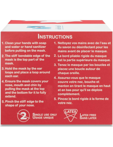 Mascarillas Desechables Master Mask 3 Capas - 50 Unidades