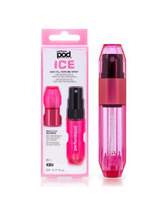 Atomizador de Perfume Travalo Pod Ice Rosa 17.74ml A Prueba de Fugas