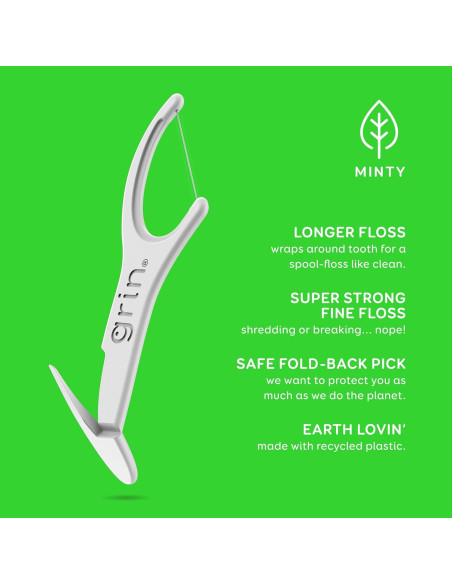 Hilo Dental Grin Cuidado Oral 150 Unidades Sabor Menta