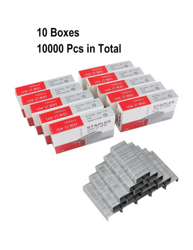 10000 Grapas Metálicas No.10 Aacehlh para Grapadora