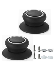 2 Perillas de Tapa de Olla LHMofei de Baquelita, Resistente al Calor