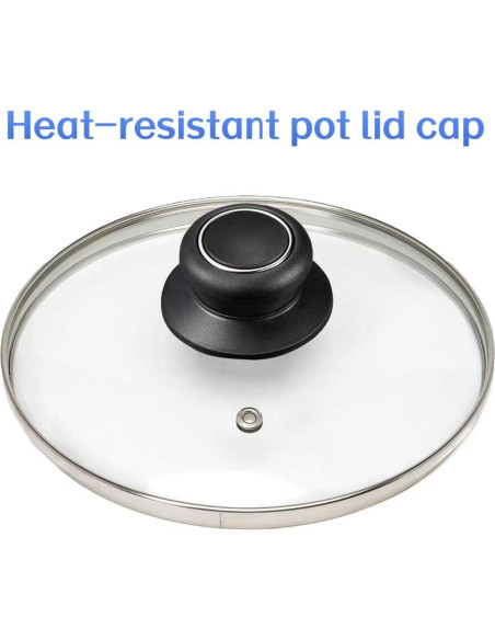 2 Perillas de Tapa de Olla LHMofei de Baquelita, Resistente al Calor