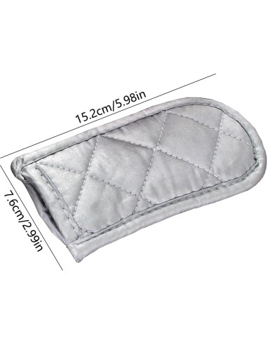 Cubiertas de Mango Calientes Linwnil, 4 Piezas Plata