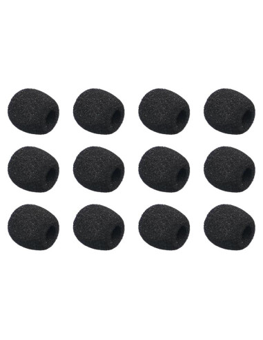 12 Fundas de Espuma para Micrófono Lavalier Kicada 7mm