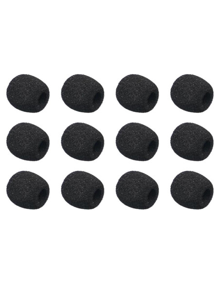 12 Fundas de Espuma para Micrófono Lavalier Kicada 7mm