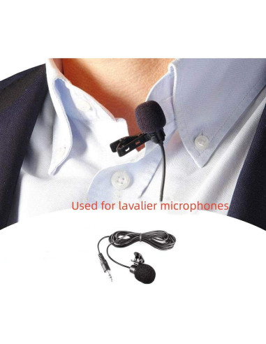 12 Fundas de Espuma para Micrófono Lavalier Kicada 7mm