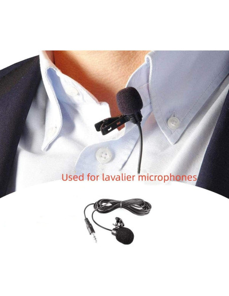 12 Fundas de Espuma para Micrófono Lavalier Kicada 7mm