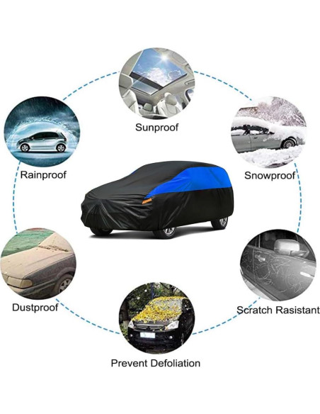 Funda de Automóvil GUNHYI Todo Clima Ajuste Universal Hatchback