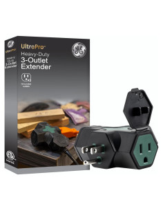 Extensor de 3 Salidas GE 84080, Adaptador Exterior Verde