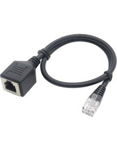 Cable de Extensión Ethernet Cat6 Haokiang RJ45 Macho a Hembra 30.48 cm 2