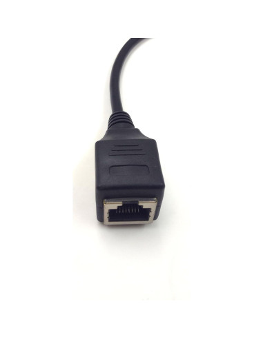 Cable de Extensión Ethernet Cat6 Haokiang RJ45 Macho a Hembra 30.48 cm