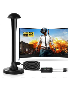 Antena de TV Digital Interior XFP 4K 1080P con Amplificador