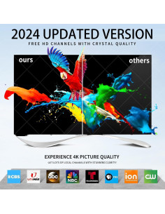 Antena de TV Digital Interior XFP 4K 1080P con Amplificador 2