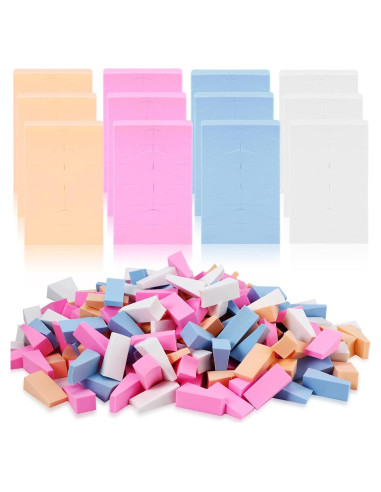 480 Esponjas de Maquillaje Lounsweer en Forma de Cuña - 4 Colores