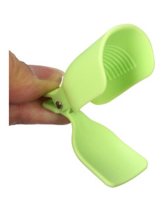 Clips de Capuchón Plástico Reutilizables AKOAK 10 Pcs Verde 2